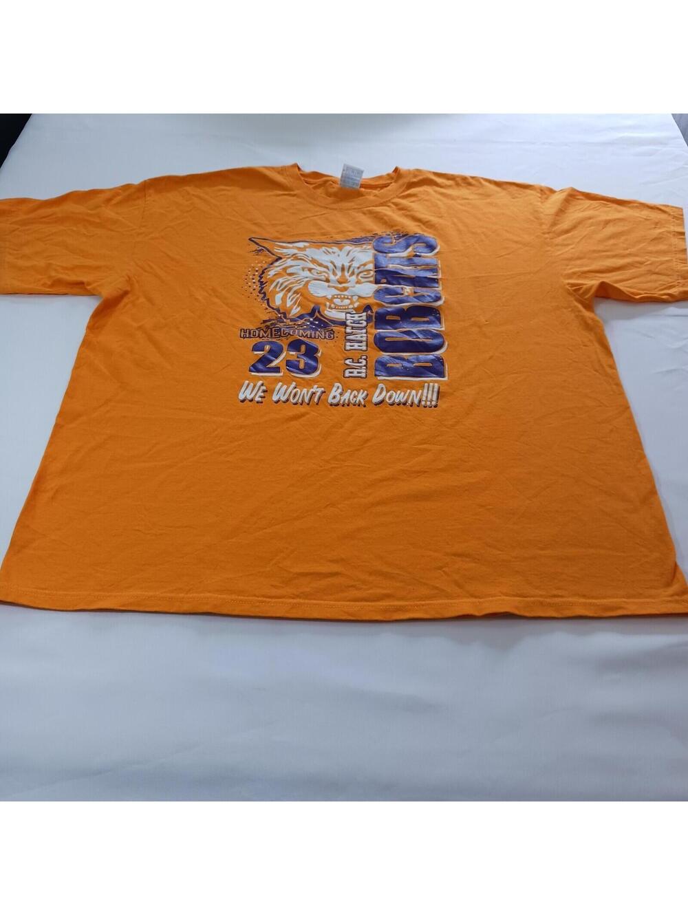 Yazbek Bobcats We Won't Back Down Men's Yellow Cotton Graphic T-Shirt 2XL